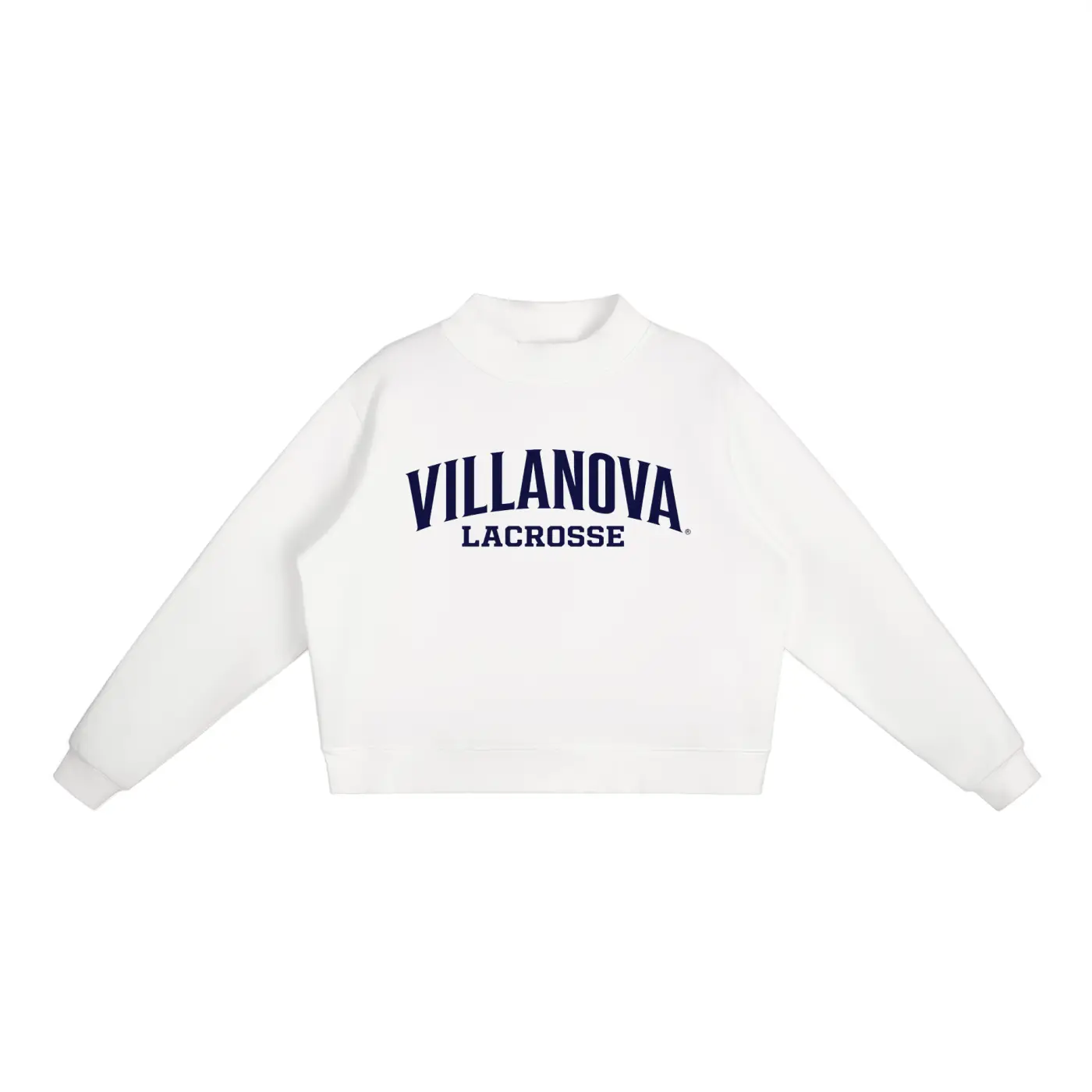 Villanova Lacrosse Mock-Neck Crew Sweatshirt