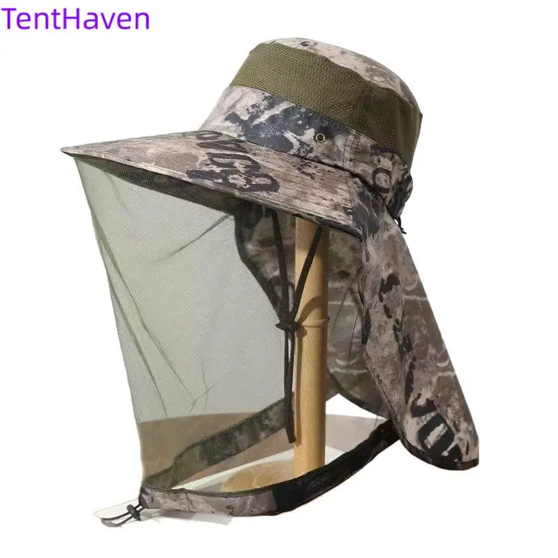 Unisex 2026 Summer Mesh Face Shield Sun Hat - UV Protection, Insect Repellent, Multi-Sport Sports & Outdoor Hat for Fishing, Hiking, Multi-Sport Sports & Outdoor Hats