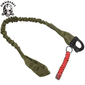 Outdoor Tactical 55cm Adjustable Safety Rope Sling Multifunction Strap Nylon Belt Hunting Survival Kit Rescue Sling