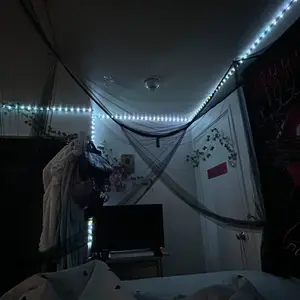 Mosquito Net 4-Corner Bed Netting Canopy for Queen/King Sized Bed Polyester Fabric Protection Children Bedding