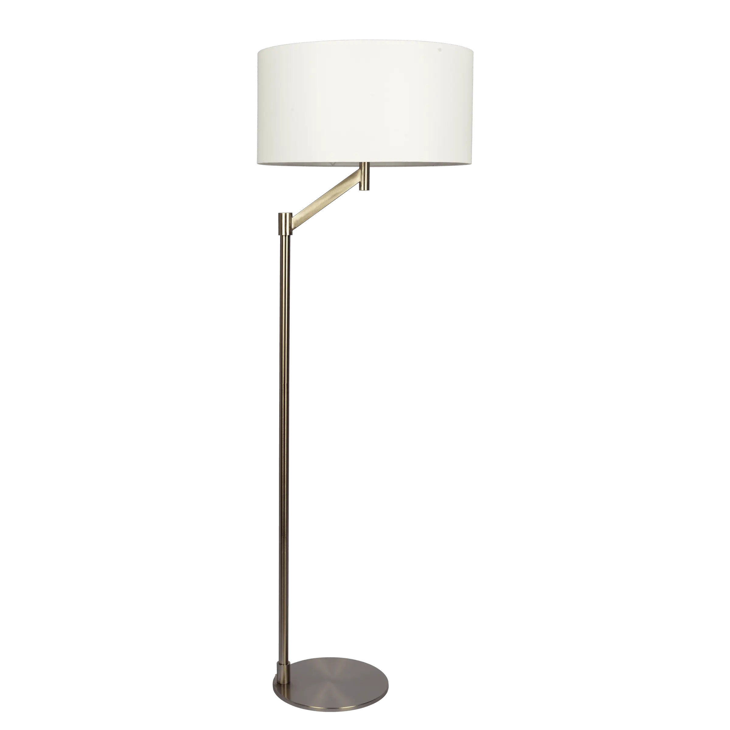 Premiere Lamps Serene Brushed Nickel Floor Lamp with Rotary Switch Metal Base