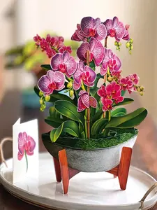 Orchid Oasis Pop Up Bouquet Card