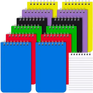 12 Pack Pocket Notebook,3x5 inch Mini Little Spiral Notebooks,60 Sheets Top Bound Small Notepads,Memo Pads College Ruled Pocket Notepad for Office,School,(6 Colors )