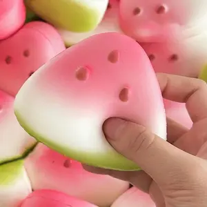 Watermelon Fidget Toy Anti-Stress Slow Rising Fruit Pinch Squeeze Stress Reliever Funny Pressure Reducer Prop