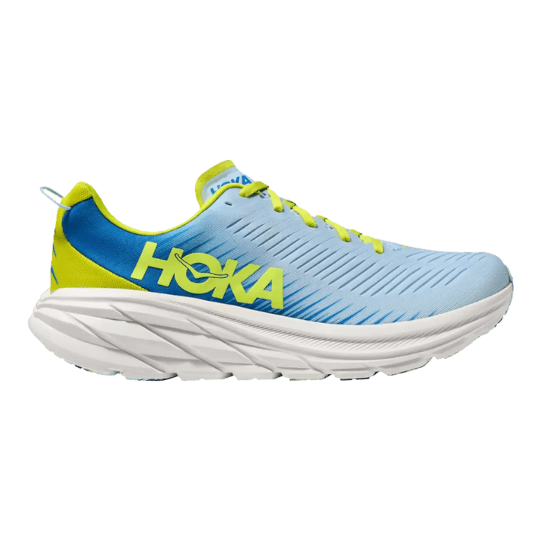Hoka Rincon 3 Running Shoe in Ice Water/Diva Blue Mesh | Men's