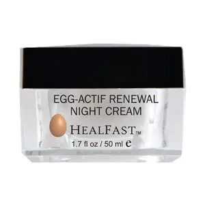 Healfast Egg-Actif Renewal Night Cream for Face - Anti-Aging Moisturizer for Men & Women - Supports Cell Regeneration & Smooth, Youthful Skin - Ideal for Nighttime Skincare Routine Radiant Cleansing