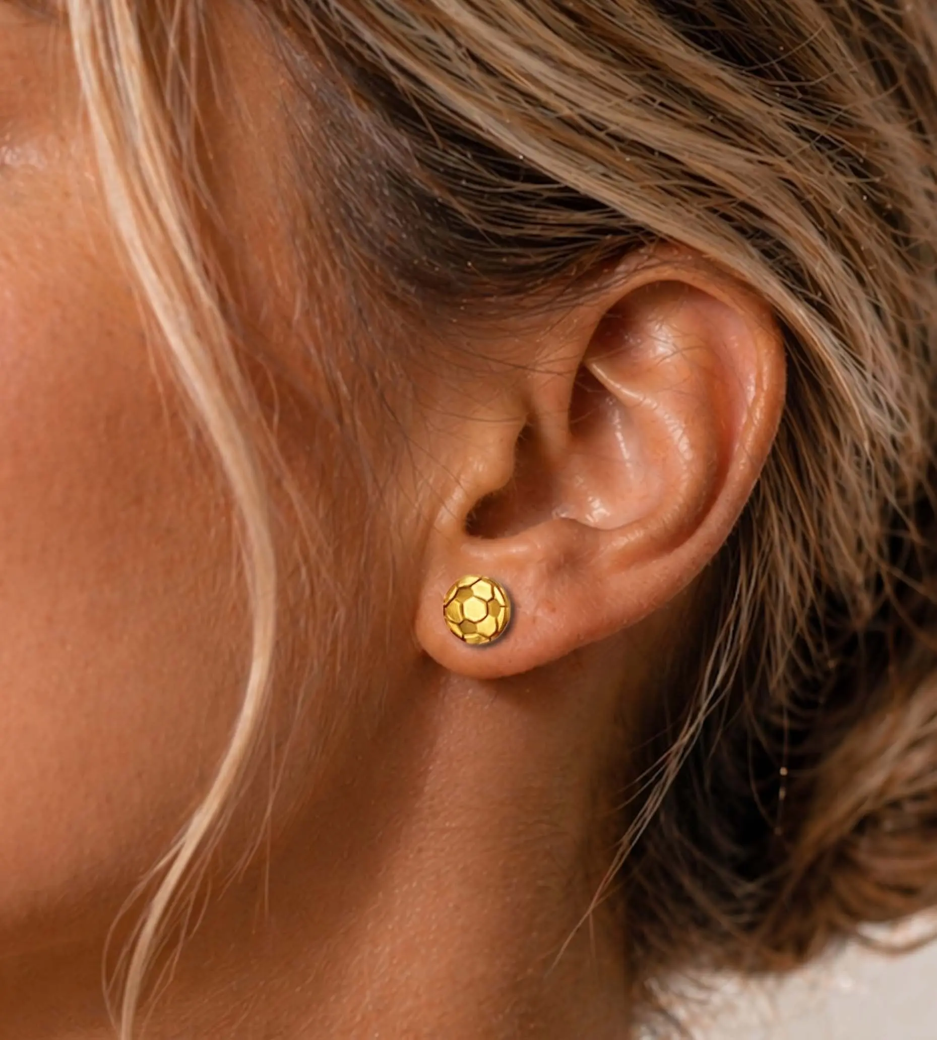 Volleyball & Soccer Sports Earrings for Women Gilrls Sports Fan Lover Studs Sports Gift College Sports Earrings
