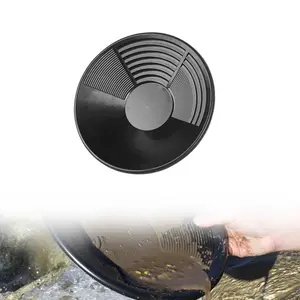 Durable Plastic Gold Panning Pan, Handheld Prospecting Tool for Outdoor Adventures, Easy Sand Washing & Precious Metal Recovery