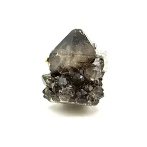 【2-6】Unique Handmade Crystal Ring,Smoky Quartz