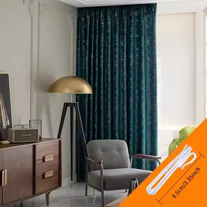 Luxury Gold Foil Velvet Curtain, 1 Count Irregular Pattern Door Curtain, Home Window Decor for Living Room Bedroom Hotel, Home Decoration Curtain