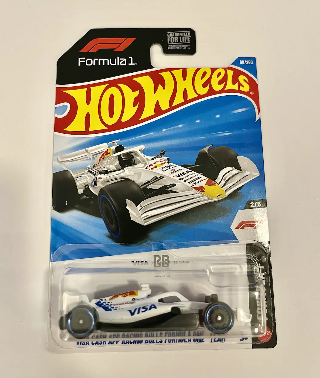 Hot Wheels F1 VISA CASH APP RACING BULLS FORMULA ONE TEAM - 68/250 - New in Package
