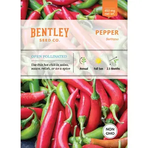 Pepper, Serrano Seed Packets