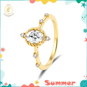 Moissanite 1ct Vintage Aura Ring Silver-Plated Twist of Fate Ring Silver-Plated Wedding Engagement Anniversary Valentine's Day Birthday Gift Daily Wear Jewelry