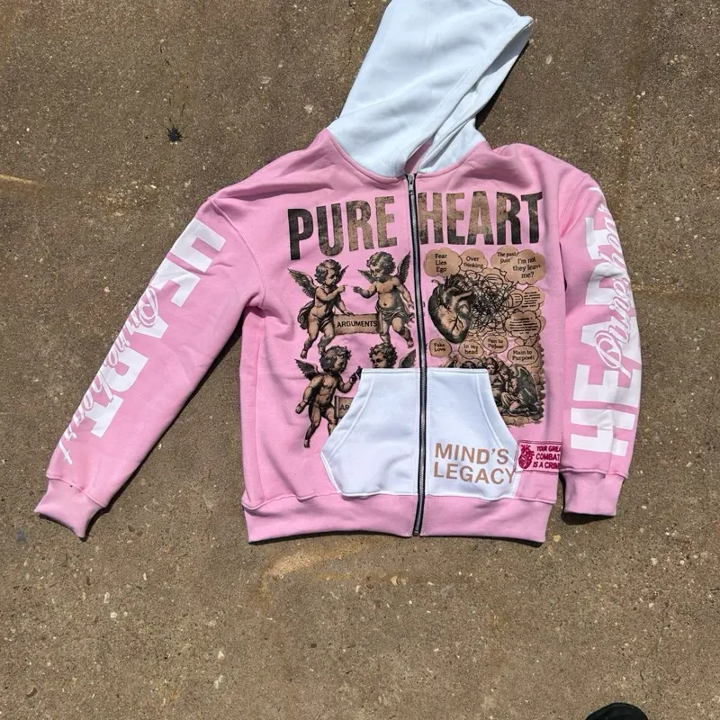 Pure hearted  zip up