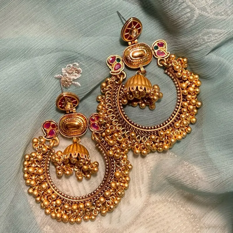Kashkmiri ghungroo chandbalis