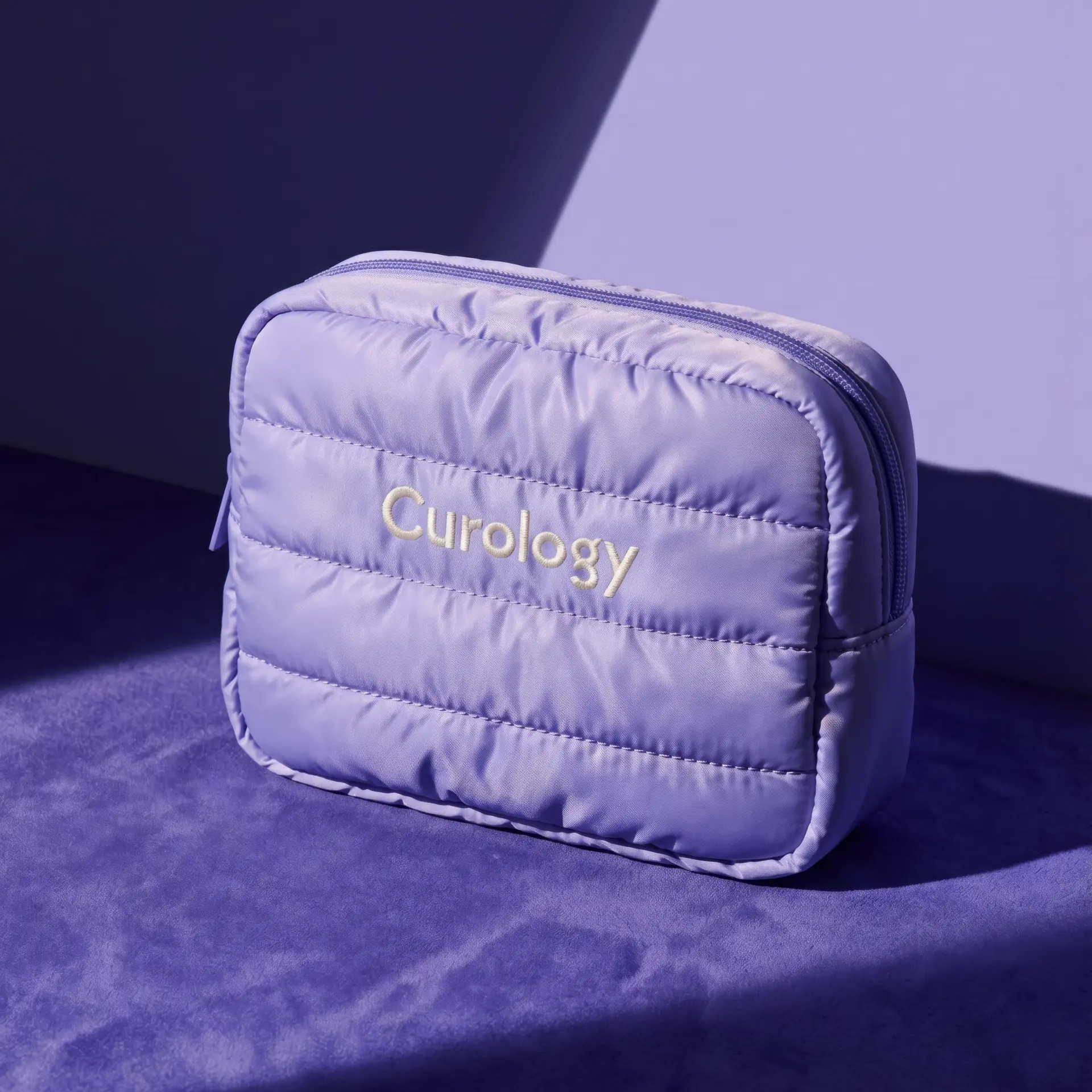 Purple Mini Cloud Cosmetic Pouch - Travel Luggage Functional Bag for Makeup & Skincare