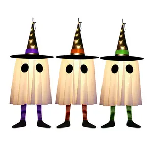 Halloween Witch Hat Decorative Light, Indoor Window Lamp, Battery Powered Holiday Decoration, Perfect for Home Party Ambiance