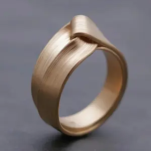 Personalized Creative Retro Knot Golden Ring, Elegant Versatile Jewelry for Banquets Parties Daily Wear, Perfect Birthday Gift for Elegant Women