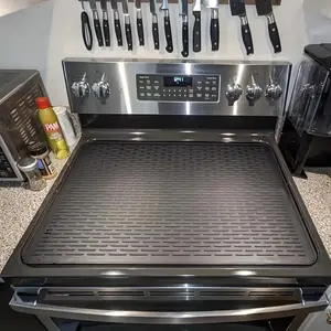 Heat Resistant Silicone Oven Mat, 1 Count Multifunctional Non-slip Drying Kitchen Pot Stove Mat, Kitchen Accessories for Home Dining Room Dormitory