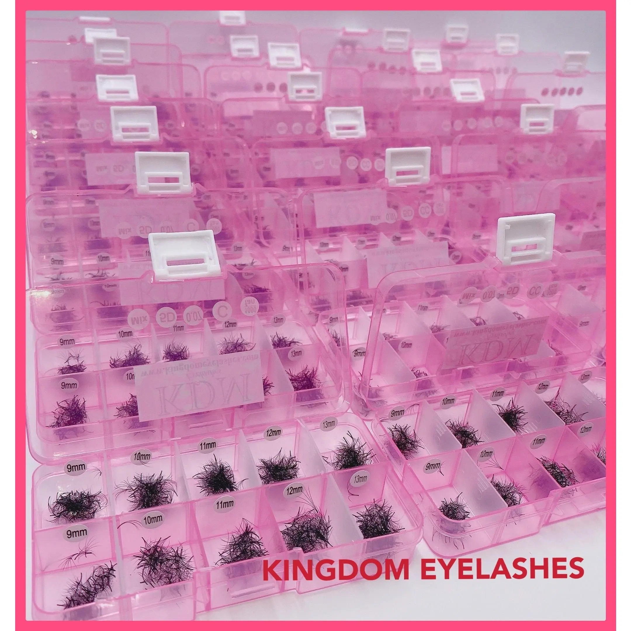 5D Handmade Lashes Mix Lengths - 10/11/12/13/14 - 1000 Fans