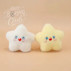 36 Fluffy Star Keychain | keychains | Gift Idea