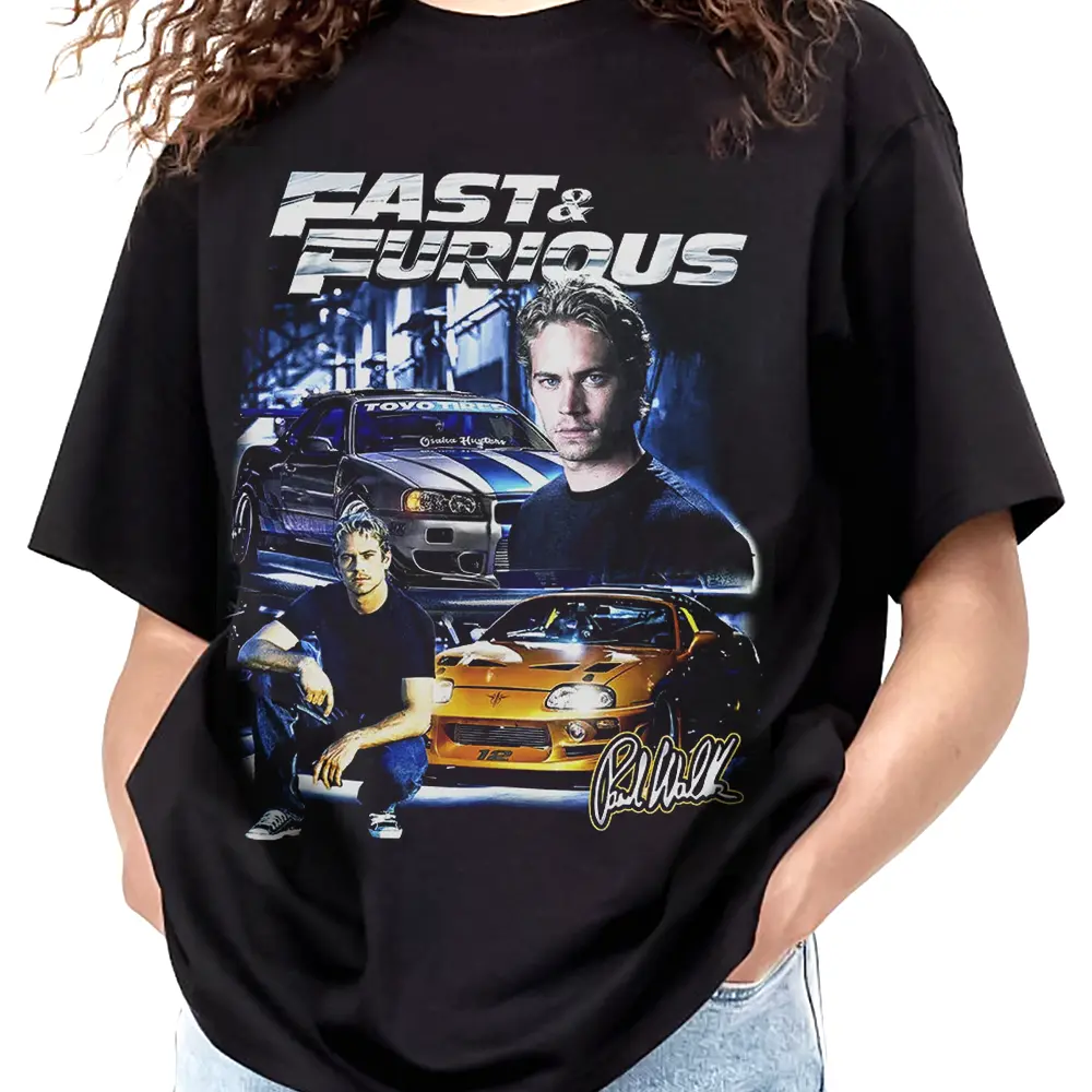 Fast & Furious Paul Walker T shirt - Fast and Furious Movie Tee - Fast and Furious Merch - Paul Walker Shirt
