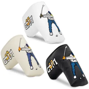 Durable Embroidery Golf Putter Cover, Stylish Club Head Covers, Suitable for Outdoor Enthusiasts, Perfect Gift for Golfers, Golf Accessories