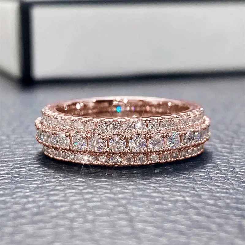 Fashion Rhinestone Decorated Ring, Copper Rings, Bridal Rings, Statement Rings, Beautiful Rings, Elegant Luxury Jewelry for Wedding Party, Fashion Accessories for Women & Girls