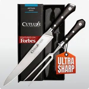 Turkey Carving Knife Set 2-Piece | Carving Knife and Carving Fork