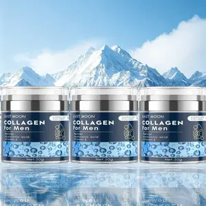 3-Bottles Collagen Men's Anti-Aging Wrinkle Cream, Men's Face Moisturizer Cream 50g, Skin Firming and Tightening Lotion, Firming Hyaluronic Acid Moisturizer Fathersdaygift east moon men