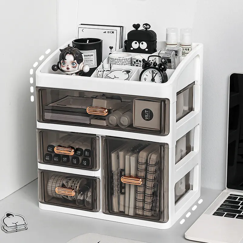 1pcs Multi-Functional Drawer Storage Organizer, Desktop Storage Cabinet for Makeup & Desk Supplies, Desk Drawer Organizer For Office, Drawers Organization