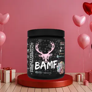 Bucked Up BAMF Pre-Workout [30 Servings] Supplement Fitness High-Stim Nootropic Powder with 333mg Caffeine for Energy & Focus - Optimum