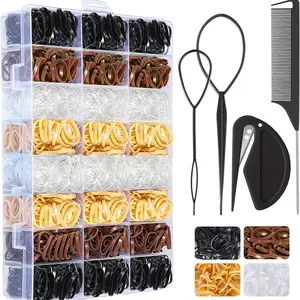 Multifunctional Hair Accessory Set, Multiple Colors Headbands & Beauty Tools, Suitable for All Hairstyles, Party Festival Essentials, Rubber Band, Elastics