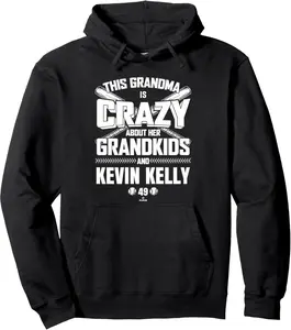 Grandma Crazy for Kevin Kelly Tampa Bay Baseball MLBPA Pullover Hoodie