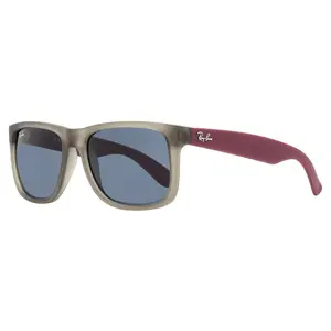 Ray-Ban Justin Sunglasses RB4165 6509/87 Rubber Transparent Gray 55mm