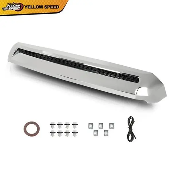 ALLGOOD 100% Brand New High-Quality Front Upper Hood Bulge Molding Grille Trim, 1-Piece Replacement Automotive Accessory for 2014-2021 Toyota Tundra Truck