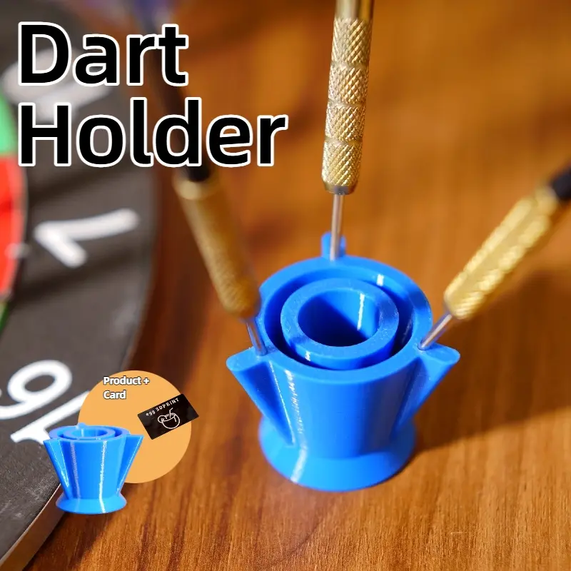2PCS Mini Dart Holders, Portable Dart Storage Cases, Holds 1 Set of Darts, Ideal for Dart Enthusiasts, Home Users & Small Club Players [Stand + Card]