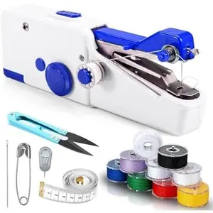 Sewing Machine, Mini Sewing Machine for Beginners, Battery & USB Operated, White