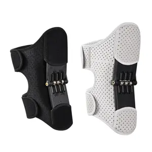 Adjustable Knee Booster Brace Compression Patella Joint Knee Support Protective Gear for Hiking Squat Weightlifting Gym Sports Fitness