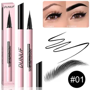 2 in 1 Long Lasting Eyeliner & Eyebrow Pencil, Waterproof Multifunctional Pen, Eyebrow Makeup Products, Easy To Apply for Beginners, Eye Makeup Tool for Women, Cosmetic