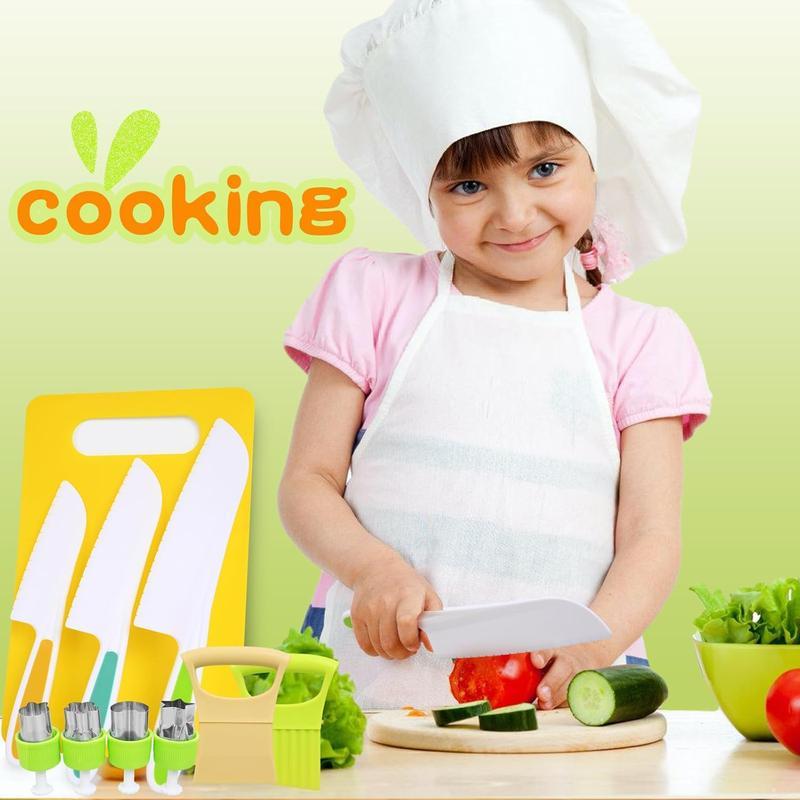 [Spring & Easter] 13/32 Pcs Kids Kitchen Set | Multifunctional Fruit & Veg Cutting Tools | Home Use & Portable | Safe Grip Handles | Cooking & Baking Kit | Christmas Gift for Little Chefs,2026 Upgraded,Today's special