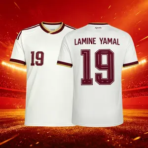 2026 Spain Home And Away Red And White 19# Lamine Yamal 20# Pedri Short And Long Sleeve Soccer Jersey Fans Version