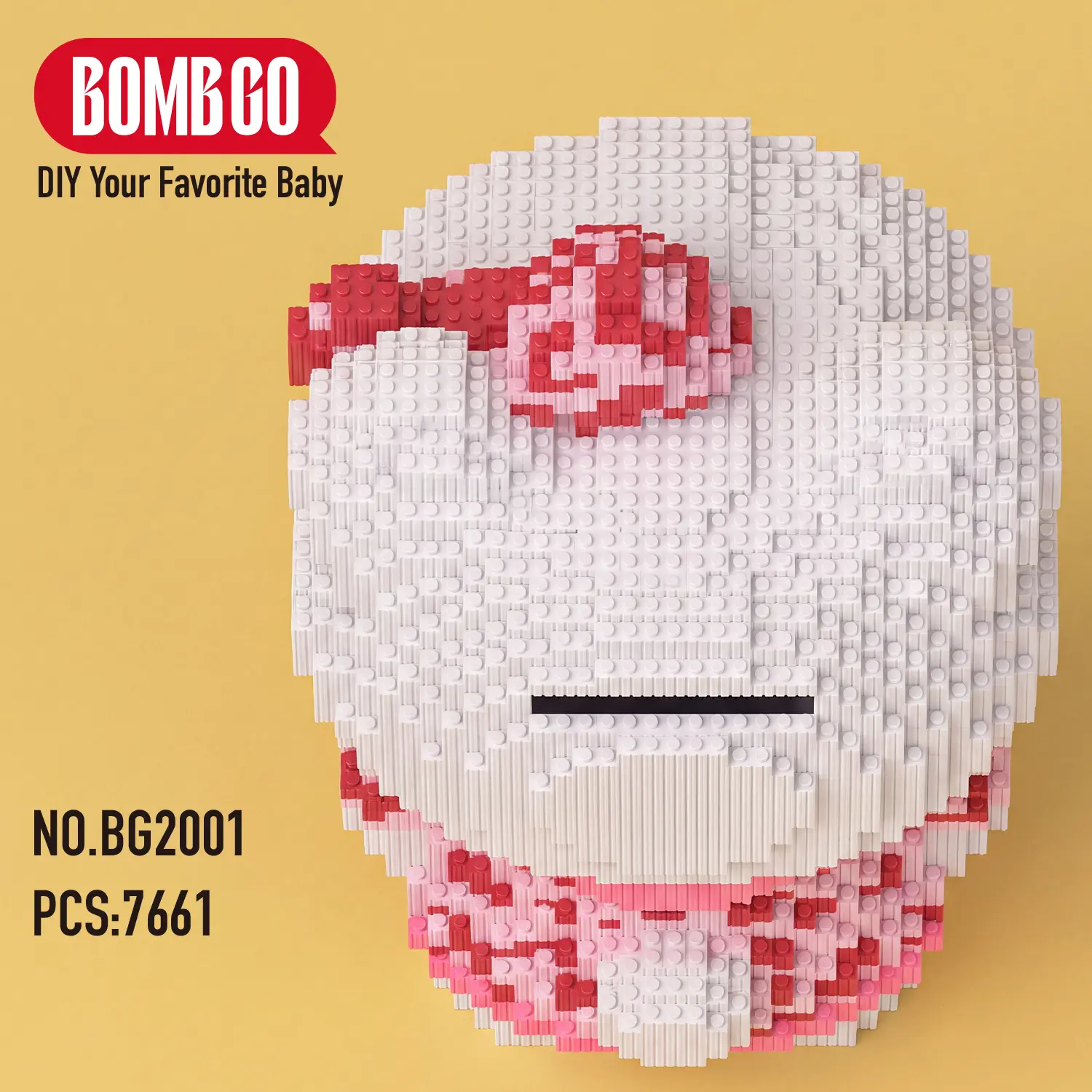 BOMBGO Cat Animation Building Block, 7661PCS,BG2001 Toys,Birthday Gift,Christmas Gift,Educational Building Blocks,Trend Decoration,Cool Gifts,Brick,Family Bonding BlackFriday Christmas