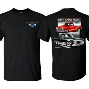 Chevy Classic Truck'n Unisex T-shirt, Premium quality Organic 100% Cotton Mens Solid T-shirts, Regular Fit Size S - 5XL, Make in USA.