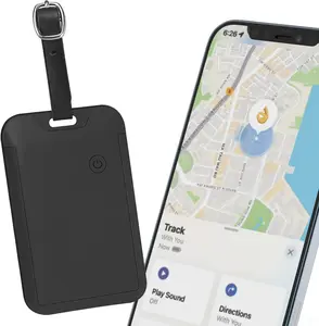 TRAVEL DEPOT Discreet Find My Luggage Tag, Hidden Built-in Tracker Similar to Apple AirTag, Wireless Charging, Waterproof & Dustproof, Practical Travel Gift for Men Women, Works with Apple Find My