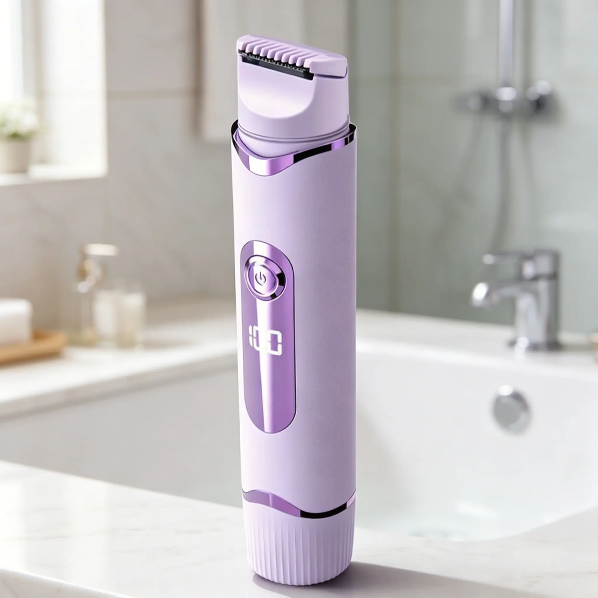 Women's Wireless 2-In-1 Electric Razor and Trimmer, Portable Shaver, Dual-Head Titanium Ceramic Blade, Smooth Hair Removal, Detachable Steel Parts, Gift Idea, Rechargeable Shaver Machine