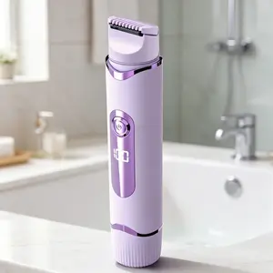 Women's Wireless 2-In-1 Electric Razor and Trimmer, Dual-Head Titanium Ceramic Blade, Smooth Hair Removal, Detachable Steel Parts, Gift Idea, Rechargeable Shaver Machine