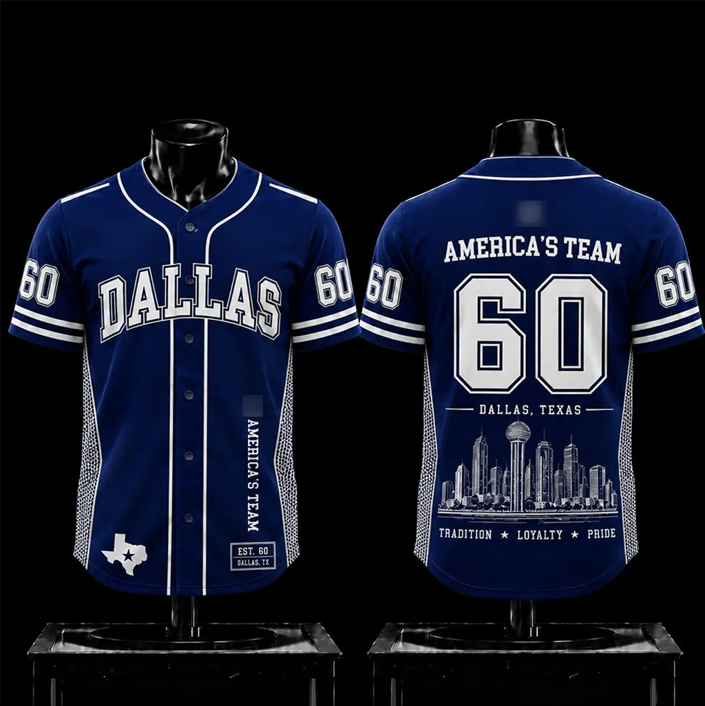 America’s Team 1960 Anniversary Baseball Jersey Premium, America’s Team Fans, 1960 Anniversary Baseball Jersey, Game Day Sports Jersey