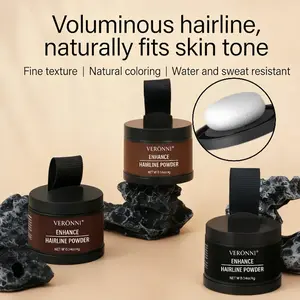 2 Pcs Instant Hairline Shadow Powder, Natural-Looking Hairline Touch-Up Powder for Gray Coverage & Thinning Hair, Soft Blend Root Concealer for Women & Men