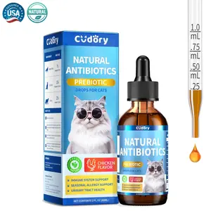 All Natural Cat Drop for Seasonal Wellness | Allergy Support | Itch Relief | Immune Care | for All Breeds and Ages-Chicken Flavor